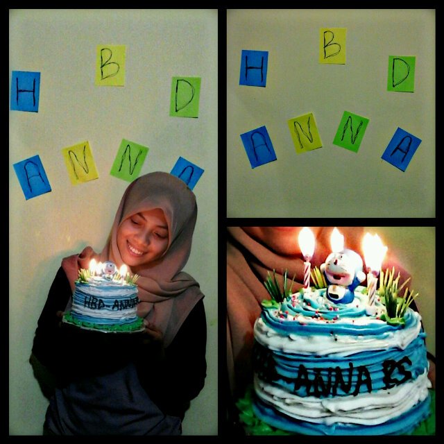 Anrasya10's tweet photo. Thanks for the suprise and prayers, Jazakumullah khairan katsira :)<:*({}) #latepost#10Des015#HAM https://t.co/bK1wLHQ6cX
