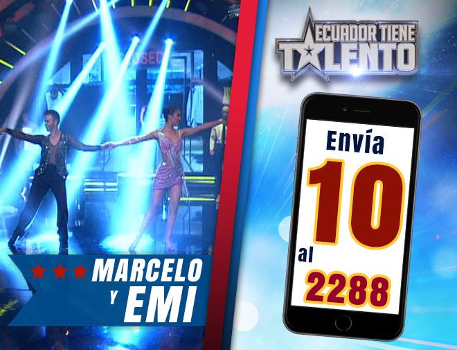 Si quieres que #MarceYEmi gane la #FinalETT, mensajea al 2288 opción 10.