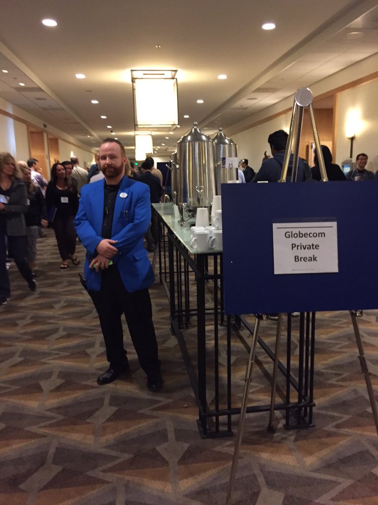 JulieANichols's tweet photo. Ouch! @GlobComm Trying to get Coffee in conference hallway #avidnc15 and was asked to step away only #globComm https://t.co/PiZANFOnzF