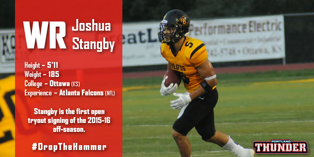 pdxthunder's tweet photo. WR Joshua Stangby joins following a successful showing at open tryouts.
More: https://t.co/N6cQzH7k61
#DropTheHammer https://t.co/fjpI2QnFRK