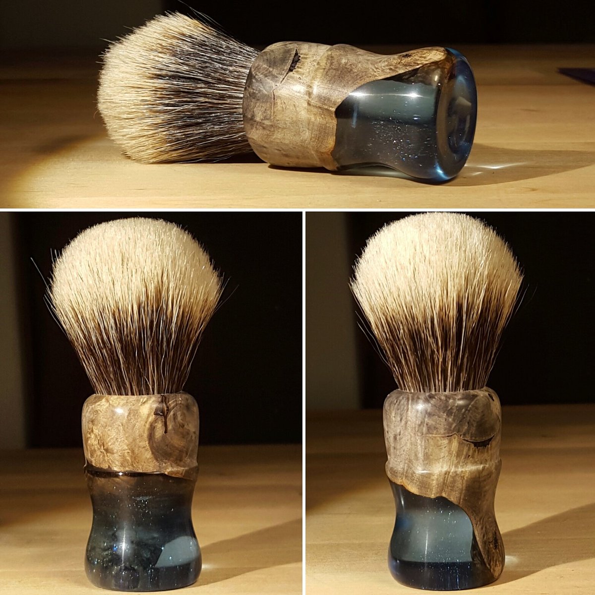 A couple new brushes up on manhandledwoodshop.com available now. Perfect Christmas gift! #wetshaving #shaving