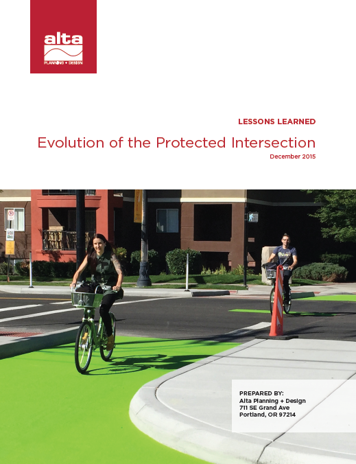 nickfalbo's tweet image. I finally managed to get this sucker down on paper: Evolution of the #ProtectedIntersection  altaplanning.com/resources/evol…