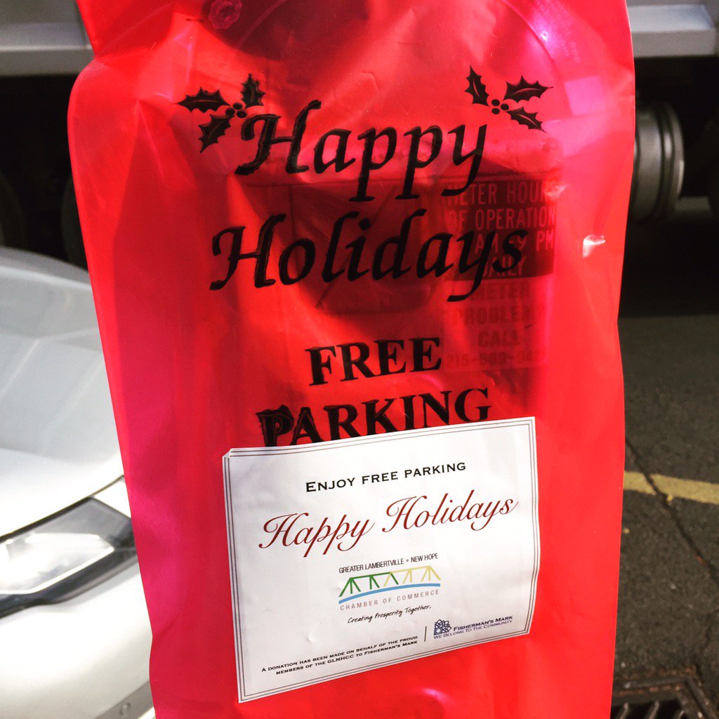 FREE PARKING in New Hope this holiday season!