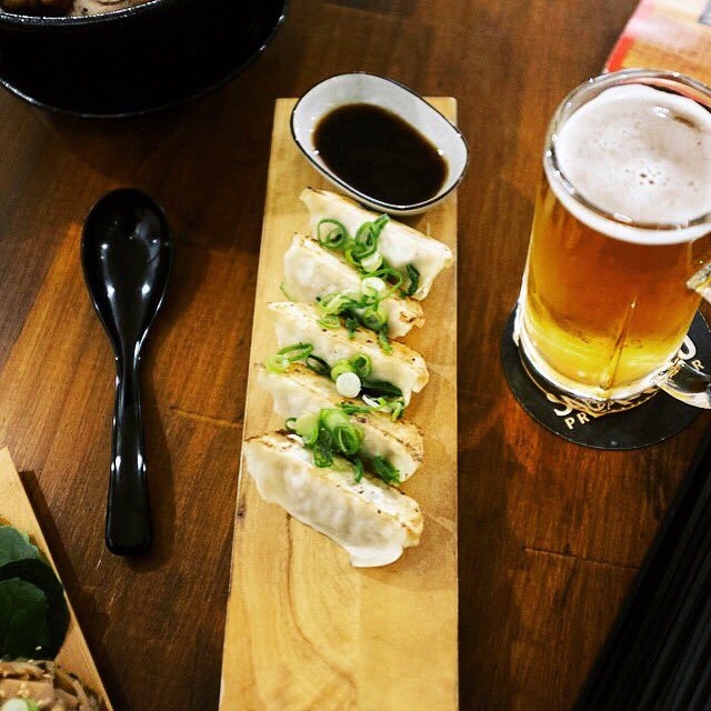 Also great sides and small dishes such as our authentic Gyoza. #gyoza #mrramensan #ramen #melbourne #melbournefood