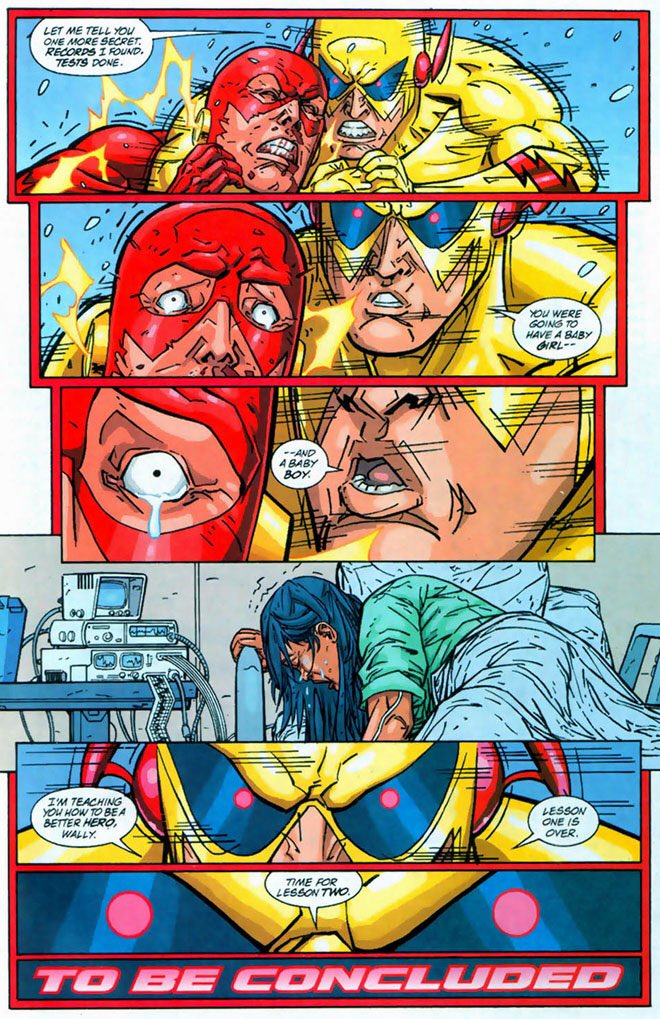 LostCampfire's tweet photo. Zoom was a twisted villain. In his mind he was just trying to make Wally a better superhero. #FlashHistory https://t.co/kbWvMjIEfo