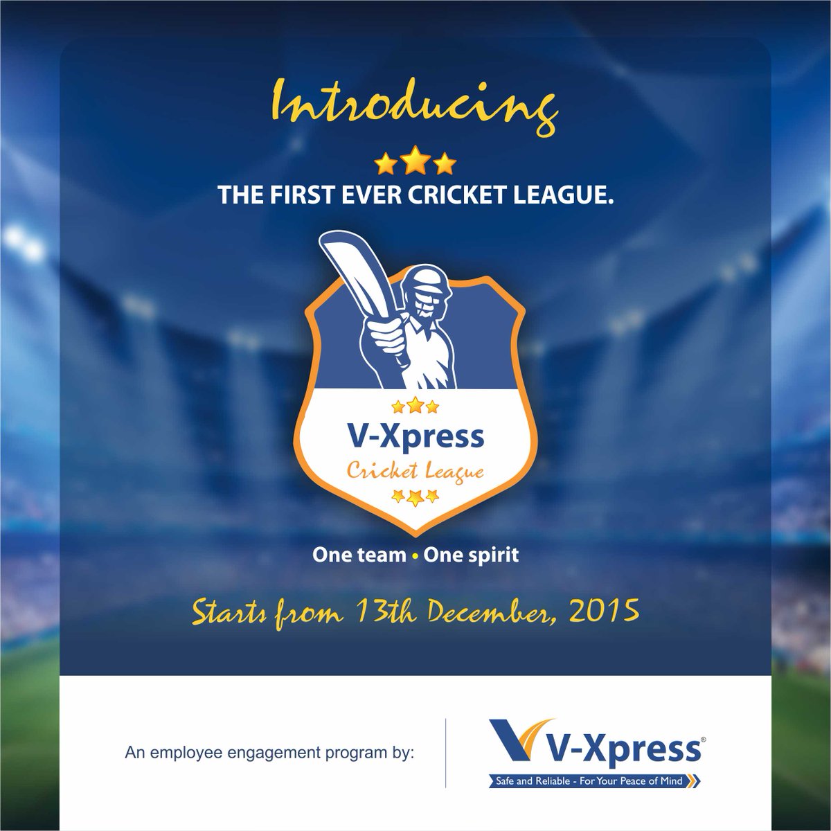 VxpressLogistic's tweet photo. V-Xpress Introduces- The first ever cricket league. 2 days to go...#CricketLeague #Logistics #Expresslogistic #Cargo https://t.co/nav2ViV4iz