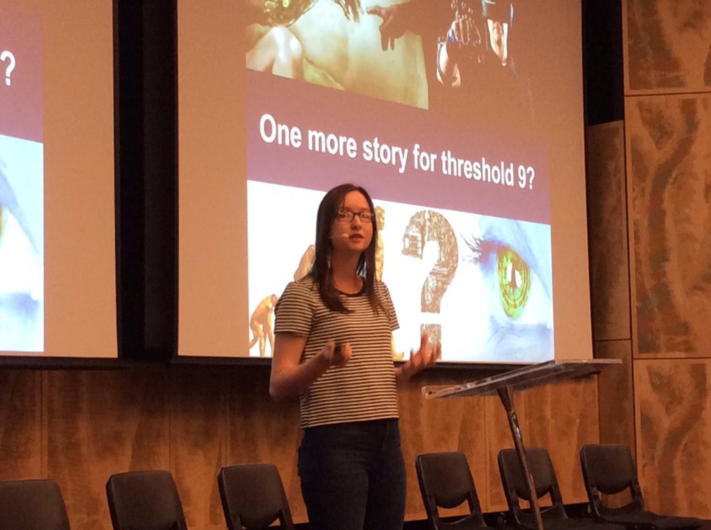 BigHistoryInst's tweet image. What will #Threshold9 look like? #BigHistory PhD student @EliseBohan explores a transhuman future + rapid progress