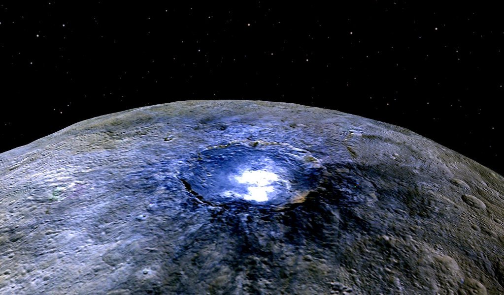ObservingSpace's tweet photo. The Brightest Spot on Ceres https://t.co/fdZKGl3PlP #apod #ceres #occator https://t.co/V4GBCoQ9yE