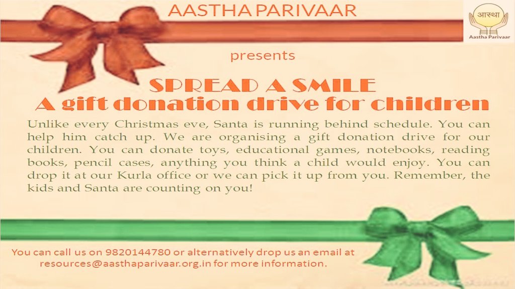 Hello! Light a smile across a child this Christmas. Contribute in whatever way you can! RT to help!