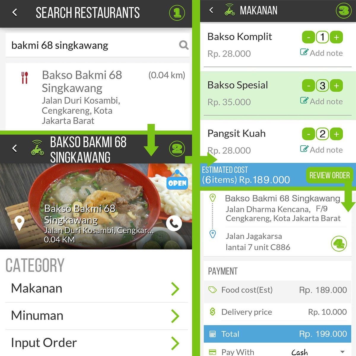mrjeremylcoope1's tweet photo. RT @BaksoBakmi68: How to order from GOJEK APP on Android and Iphone. #bakso68 #bakmi68 #baksobakmi68 #gojek #gofoo⦠https://t.co/fdchaK5zCZ
