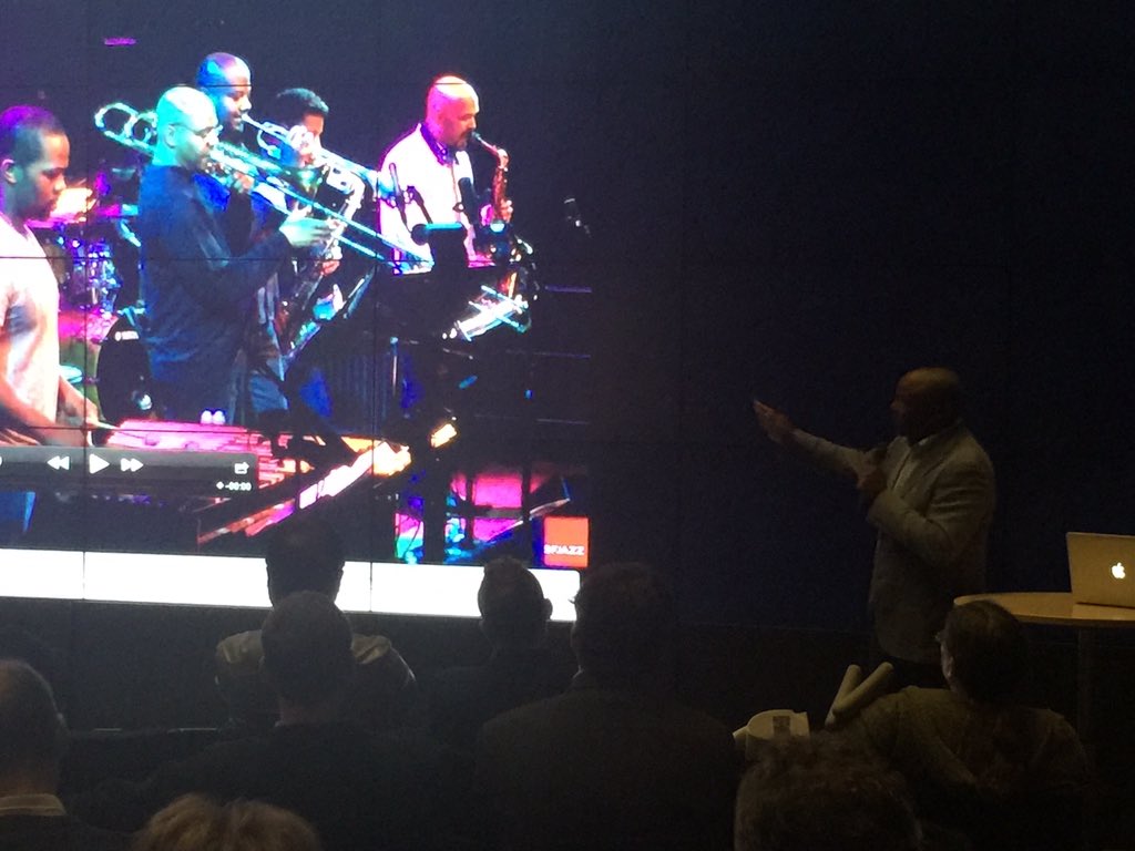 jdweekley's tweet image. M.V.Allen @SFJAZZ shows live streaming #Jazz to #libraries on @CENIC using #UltraGrid @ #CineGrid @calit2ucsd