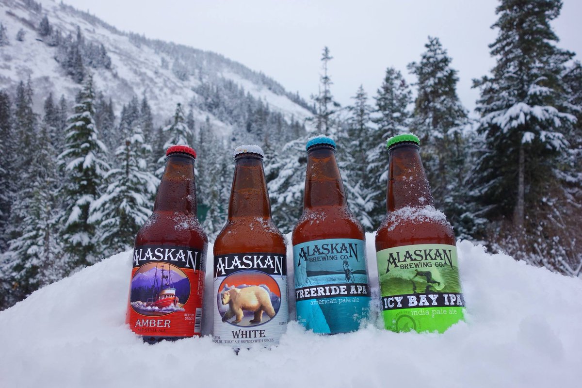 AlaskanBrewing's tweet photo. Tha Core Four! #alaskanbeer #pickafavorite #icecoldbeer https://t.co/gbNHLmJK2F