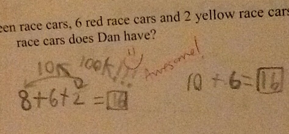 ReneeLWhite5's tweet image. I ❤️ how excited this student was to find the &quot;hidden ten&quot; on an assessment question. #prideinwork #partyforself 🎉👏🏽
