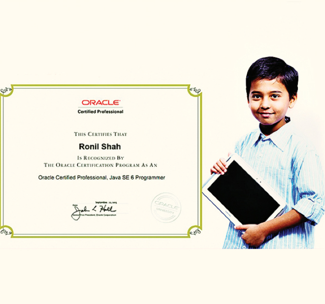 Sharat_Chander's tweet photo. 10 year old, Ronil Shah (from India), scores 100% on his @Java SE Certification Exam https://t.co/PIwF2zFCUL https://t.co/wy64Vx1pUl