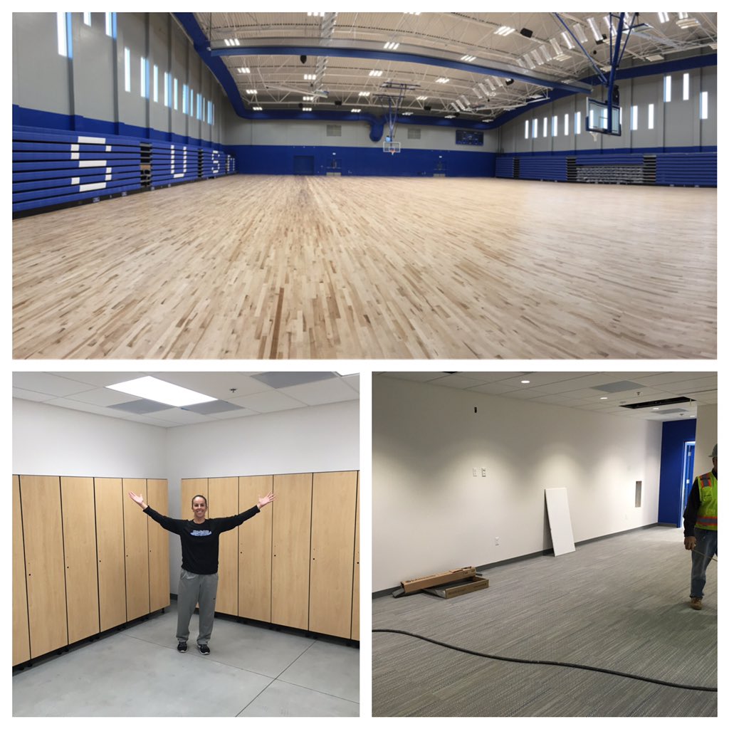 RENEE_JIMENEZ's tweet image. First look inside our new Sports Center! Main court, team WBB locker room and lounge area! #CSUSM #FirstClass