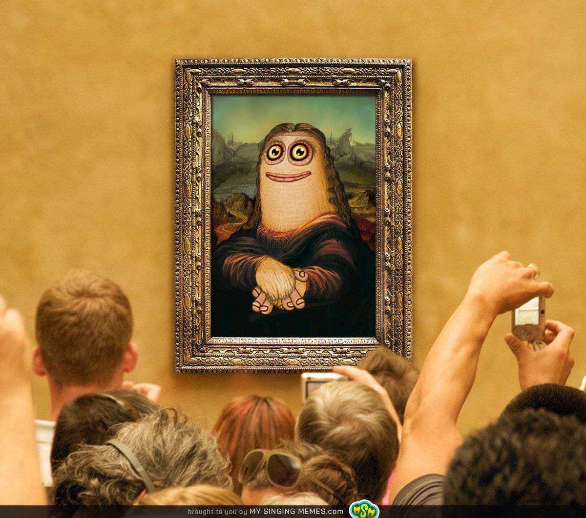 mysingingmemes's tweet photo. Newly uncoverd portrait of Mammott Lisa creates big stir at Louvre. https://t.co/BW0snabJIL @SingingMonsters #memes https://t.co/WFnR0Yum84