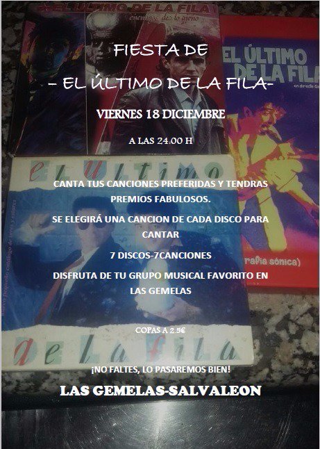 LasGemelasBar's tweet photo. El viernes tenemos una fiesta esperada por mucha gente,canta tus canciones favoritas, Las Gemelas, Salvaleón #EUDLF https://t.co/FSrlSmV22T