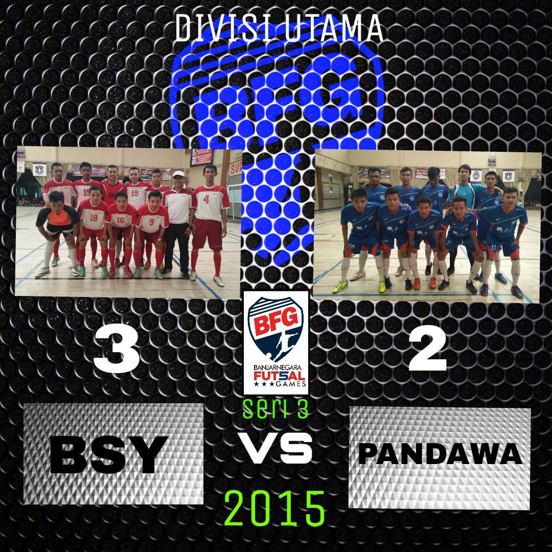 Hasil pertandingan penyisihan kedua #BFG2015seri3 #futsalnews