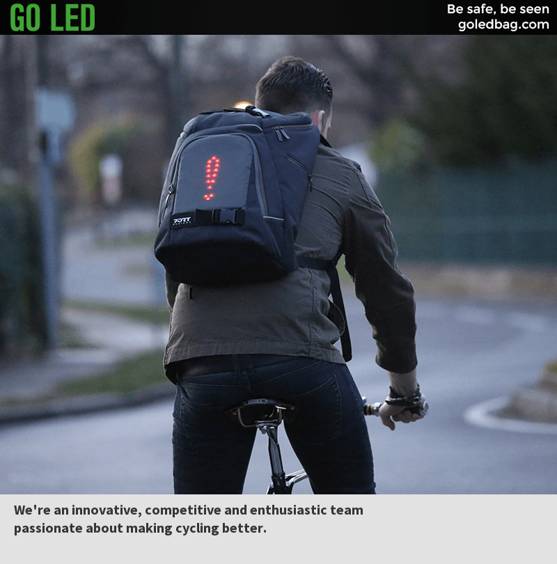 GoLEDbag's tweet photo. You can grab one today! https://t.co/3sxZdivzHa #bikesafely #lovecycling #cycletowork #GoLEDbag https://t.co/ap2QrCmcHF