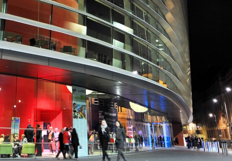 Conf_goLeics's tweet photo. Today's #ConfAdvent should be an easy guess. Clue: This Venue is always ahead of the curve! #eventprofs https://t.co/o4xbPeQ5dG