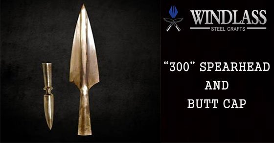 WindlassSteel's tweet photo. #Windlass 300 #Spartan #Spearhead and #Butt cap made of #steel and plated in #antique brass. https://t.co/wMBjGdLAbe https://t.co/3NEvUzD9NI