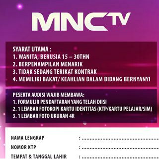 kotafm881's tweet image. Ayo ikutan audisi Primadona Dangdut MNCTV download formulirnya @kotafm_surabaya dropbox.com/s/ekjsfzhvf85x…