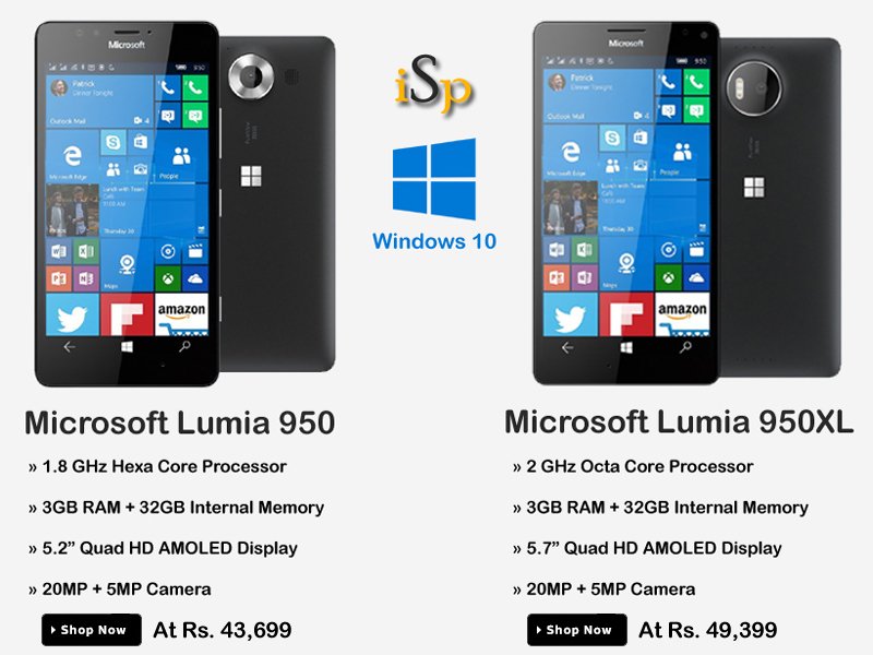 ispyprice's tweet photo. #Microsoft #WorksLikePC #Lumia950, #Lumia950XL available in India @ https://t.co/NxAidyV4Mn

@MicrosoftIndia https://t.co/k7qb8ZvoJ7