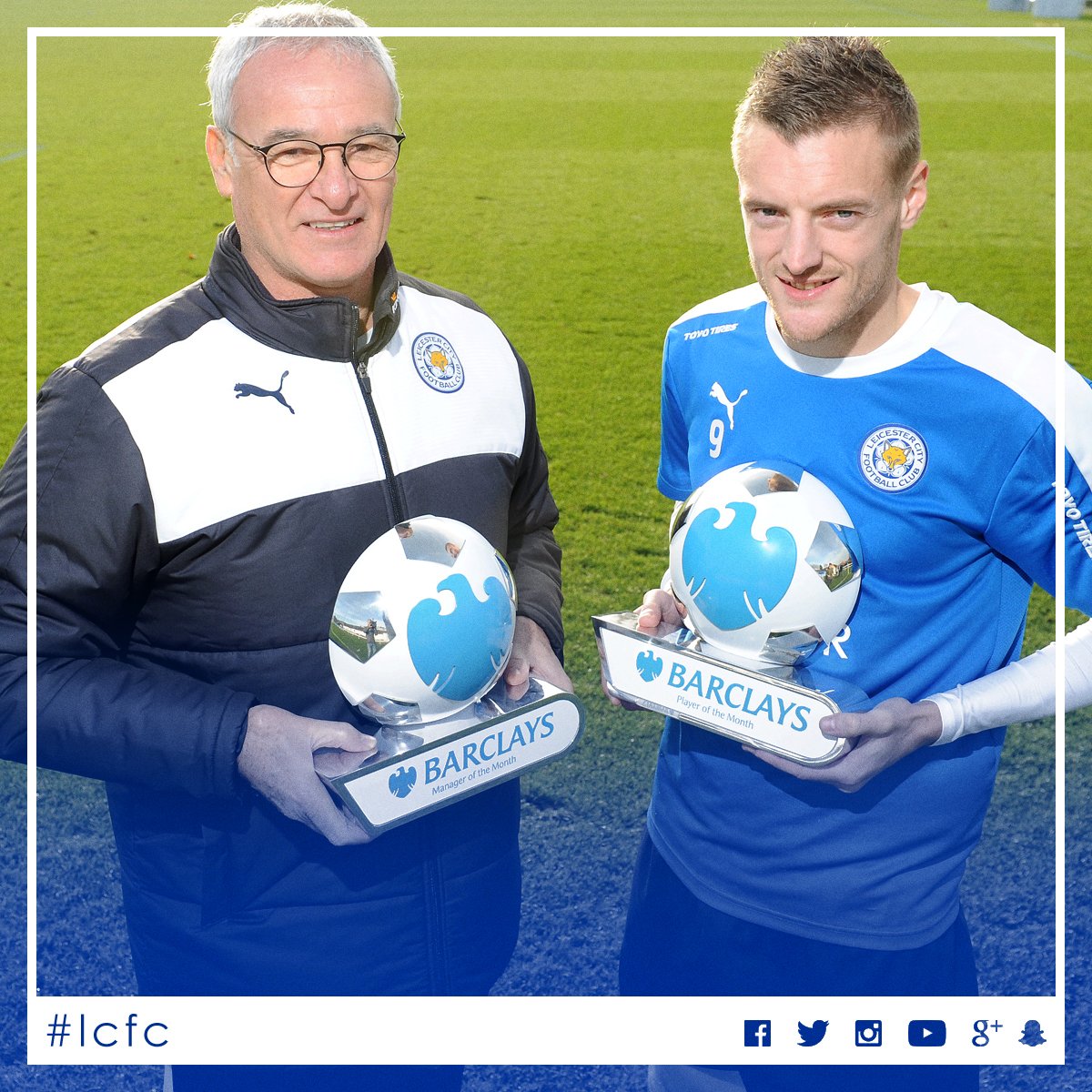 LCFC's tweet image. Manager of the Month ✅
Player of the Month ✅

It's a clean sweep for #lcfc in November's @premierleague awards!
