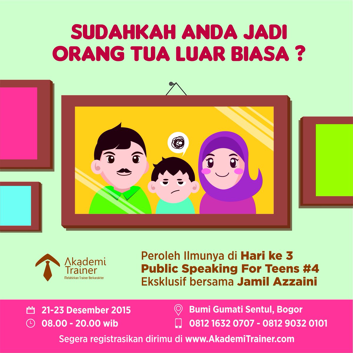 syafaatmarcomm's tweet photo. Tingkatkan kualitas parenting Anda di hari ke-3 #PSFT bersama 
@JamilAzzaini! @Akademi_Trainer  #Speak4Teens https://t.co/yYoTU9ysAs