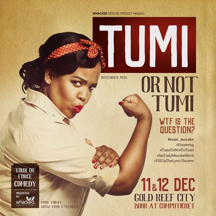 All the Best to the Boss Lady <a href="/tumi_morake/">𝓣𝓾𝓶𝓲 𝓜𝓸𝓻𝓪𝓴𝓮 🌈✊🏾🇿🇦💖</a> for her show #TumiOrNotTumi kicking off tonight at the Lyric Theatre!! 🔥