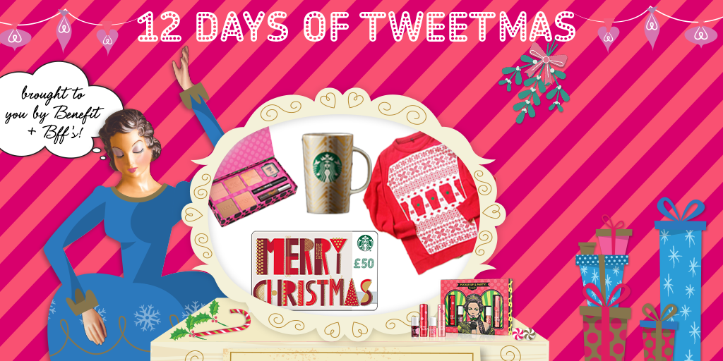 BenefitUK's tweet photo. On the 11th day of Christmas our BFF @StarbucksUK gave to us...
Follow us both, RT &amp; you could win #12DaysofTweetmas https://t.co/MHkBR7jc0c