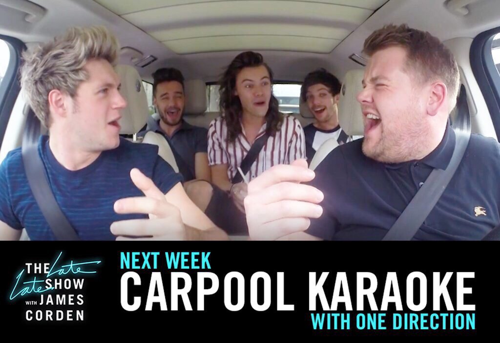 Niall Horan (@niallofficial) on Twitter photo Next week .. <a href="/latelateshow/">The Late Late Show with James Corden</a> <a href="/JKCorden/">James Corden</a> #CarpoolKaraoke Next week .. <a href="/latelateshow/">The Late Late Show with James Corden</a> <a href="/JKCorden/">James Corden</a> #CarpoolKaraoke