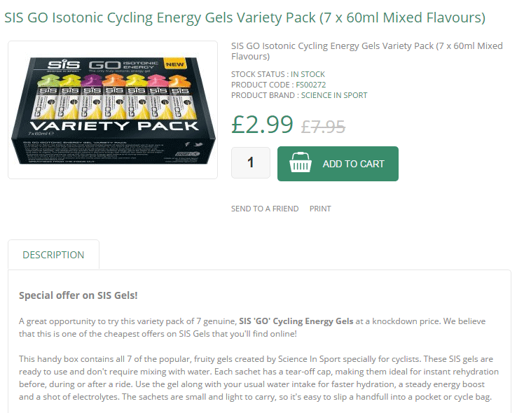 These SIS Gels are a popular #Christmas #stockingfiller for #Cyclists. Low price link: goo.gl/JUPeb3