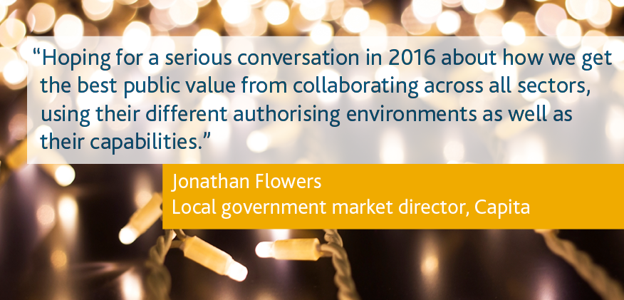 LocalGovMatters's tweet photo. Day 11 of 24: Jonathan Flowers at Capita highlights his hopes for Local Govt in 2016 #CapitaCountdown #localgov https://t.co/JrQxkI4Bpf