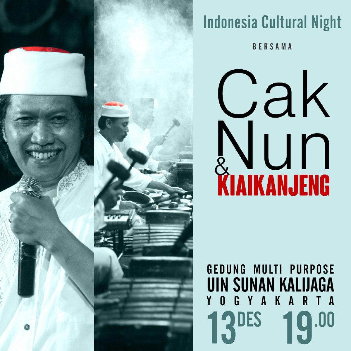 Malam ini, 20:00 WIB | Sinau Bareng Cak Nun &amp; KiaiKanjeng | Gedung Multi Purpose, UIN Sunan Kalijaga, Yogya