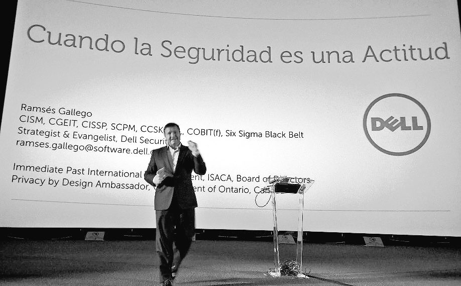 ramsesgallego's tweet photo. 'Security is an attitude'. Period. @Dell_IAM #DellST15 @DellSoftware @DellSecurity @ISACANews https://t.co/cvynahmcVJ