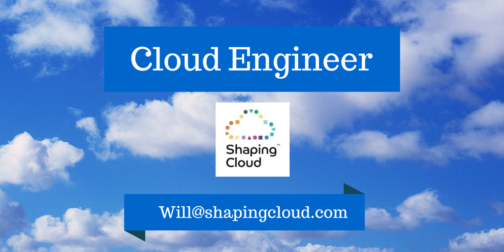 ShapingCloud's tweet image. We have a great opportunity for a Cloud Engineer to join our ever growing team. shapingcloud.com/vacancies/clou…  #cloud