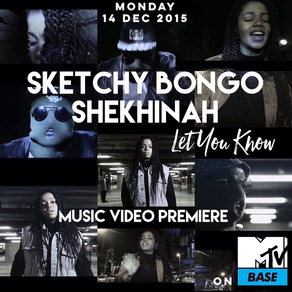 AewonWolf's tweet photo. #LetYouKnow - @SketchyBongo &amp; @shekhinahd will premiere on MONDAY on @MTVbaseAfrica at 07:04am

THEN
10:25am 18:31pm https://t.co/WlGyBZh1MW