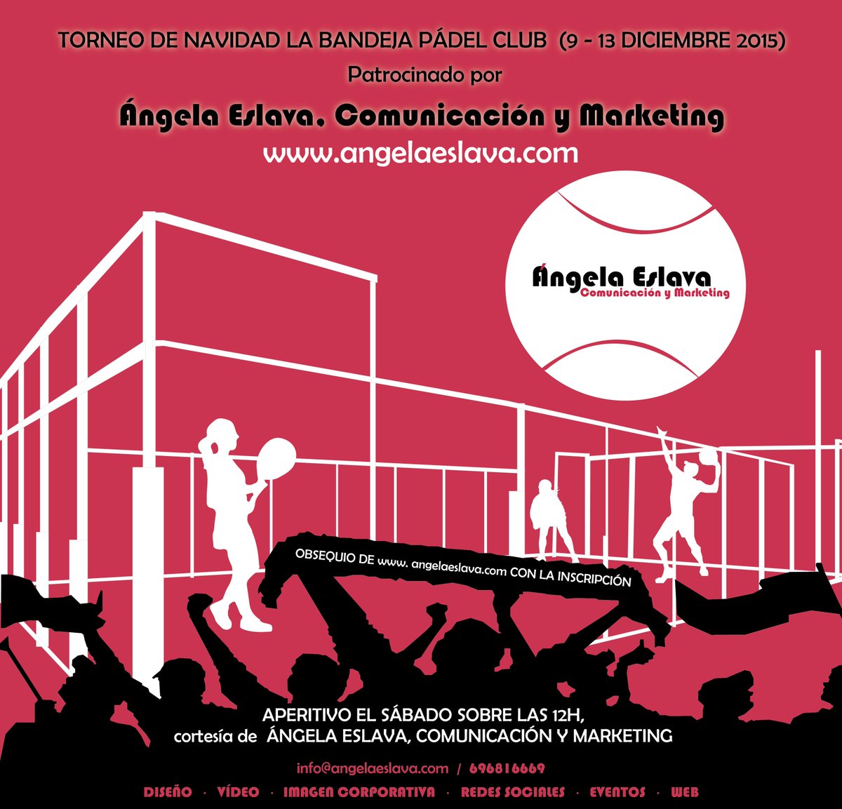 ¡¡No te olvides de venir al aperitivo de mañana sábado!!
#torneo #labandejapadelclub <a href="/angela_eslava/">Ángela Eslava</a>