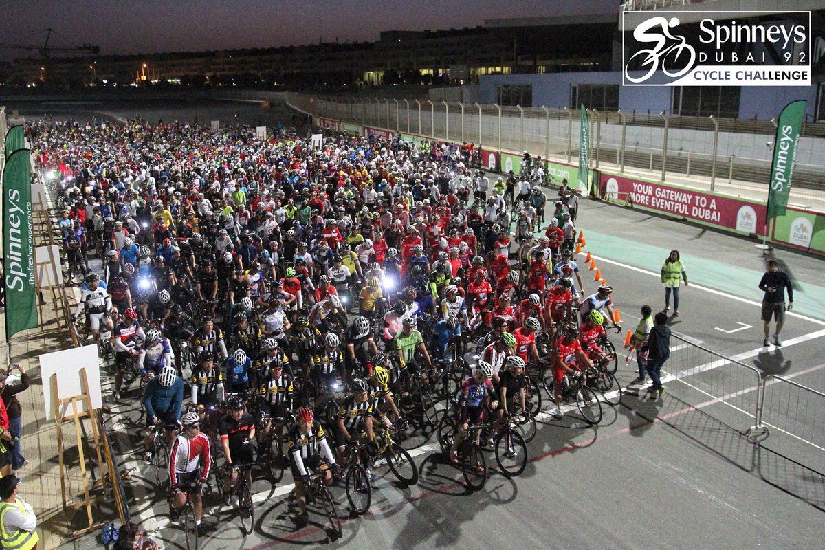 SpinneysDubai92's tweet photo. Over 1850 #cyclists from across the world hit the streets of Dubai for the #SpinneysDubai92! https://t.co/rOu7QhT74F https://t.co/8xnB2NkdP7