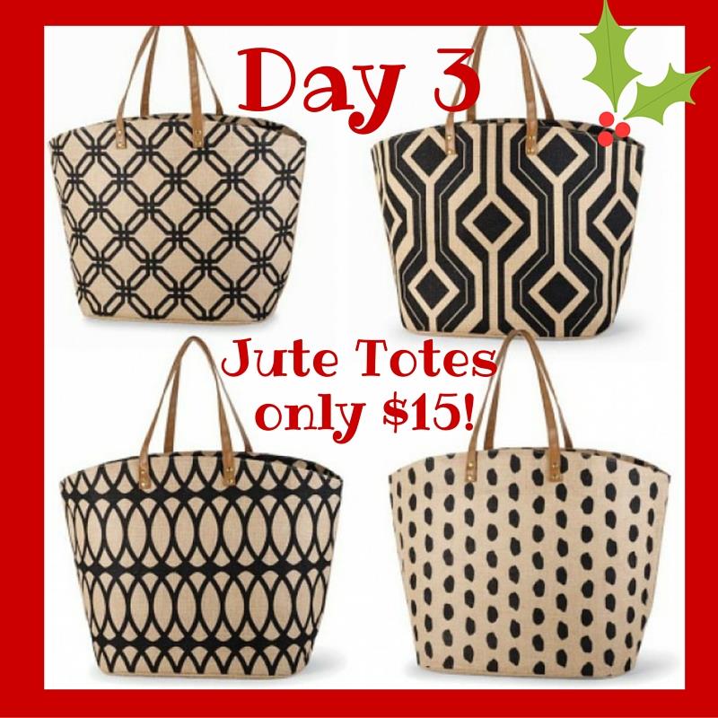 Personalized tote bags for only $15 - day 3 of our amazing 12 days of Christmas deals! bit.ly/1Y22Epu