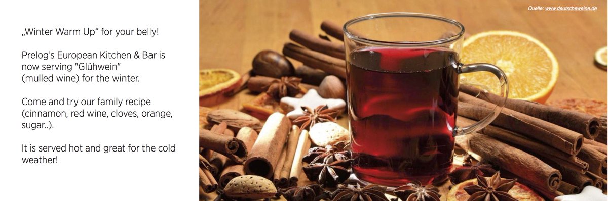 prelogs's tweet photo. Or have a very tasty glass of Glühwein #prelogs? #mulledwine #eggnog #WinterWonderland https://t.co/t6MiRu0NSp