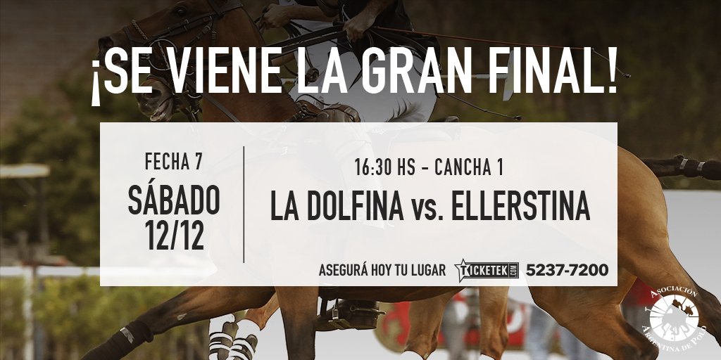 ¡Gran final del #AbiertoArgentinodePoloHSBC! ¿Ya tenés tu entrada?: goo.gl/zppBhK