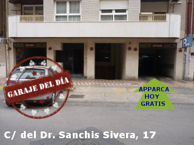 Apparcando's tweet photo. 📢#GarajeDelDía y del FinDeSemana!C/DR SANCHIS SIVERA,17(Gj ABC91) No te compliques buscando parking y #aparcagratis😃 https://t.co/IGvJdF3D99