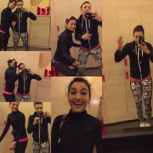 mitspatki's tweet image. @GAUAHAR_KHAN @bani_j  they continue to make us laugh all day with their craziness #samecolour #laughter💕👭