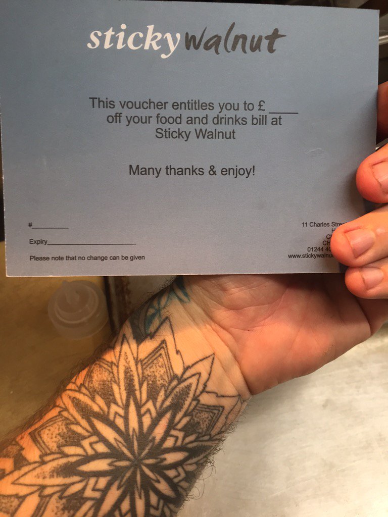 StickyWalnut's tweet image. competition!
Winner gets lunch for 2 at sticky.
STICKY &amp;amp; BURNT SELL VOUCHERS FOR AMAZE CHRISTMAS PRESENTS
RT to win