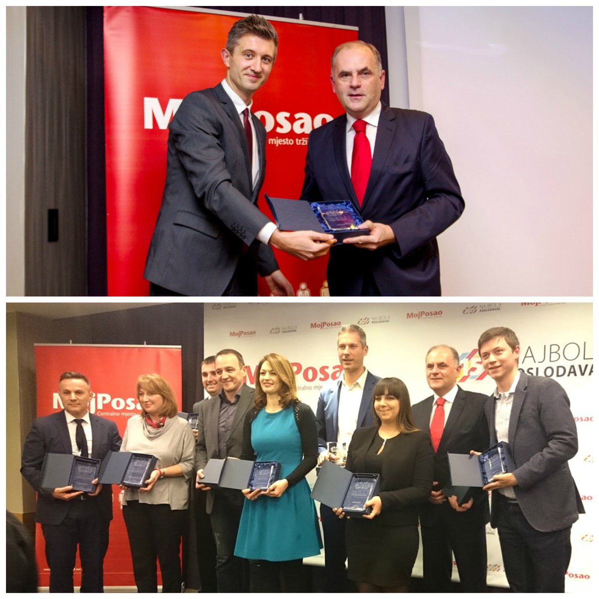MilleniumPR's tweet photo. „Najbolji poslodavac 2015.“ @MojPosao Jadranka Grupa treći najbolji poslodavac u kategoriji velikih tvrtki. #MPRplus https://t.co/GCyjcgCl8N