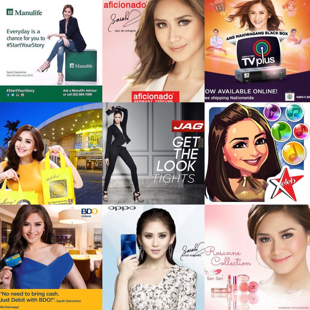 Bonie_SG's tweet photo. "@imhanselbiscuit: Endorsements pa lang buhay na buhay na si Sarah G. 😂✌🏼️ https://t.co/5U8UevW9jQ"