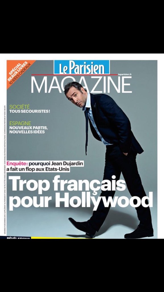 DujardinFan's tweet photo. @JeanDujardinOff mécontent de la couverture du @LeParisienMag https://t.co/0gq4Rvk4ib