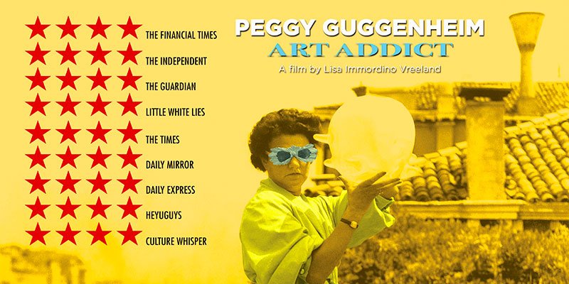 Peggy Guggenheim: Art Addict is now showing in cinemas in the UK and Ireland! guggenheimfilm.co.uk/screenings